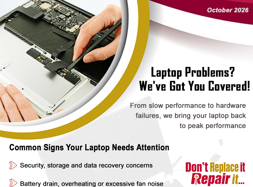 Professional laptop Repair & Support, when You need it